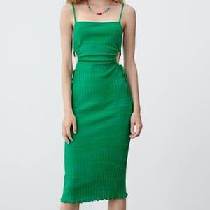 Zara - Midi length green dress